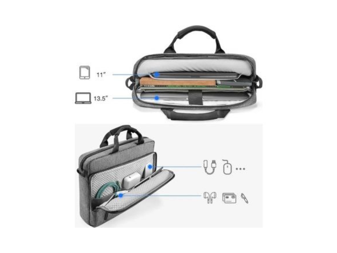 Buy Tomtoc A50 16” Laptop Shoulder Bag – Gray | in Qatar Buy Tomtoc A50 16” Laptop Shoulder Bag – Gray | in Qatar